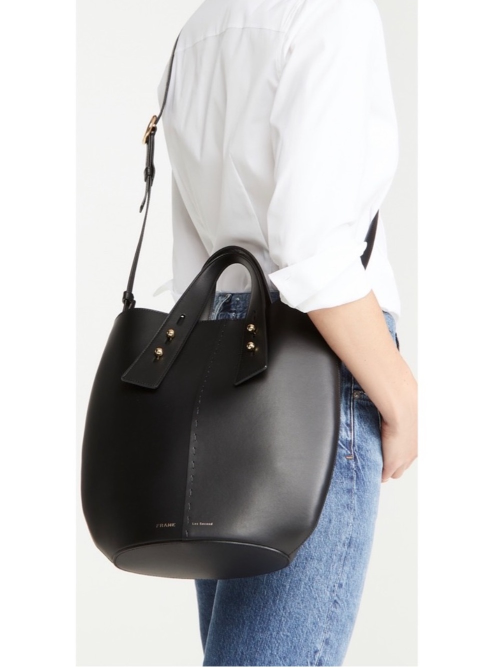 Frame • Les Second Leather Vase Bucket Bag
